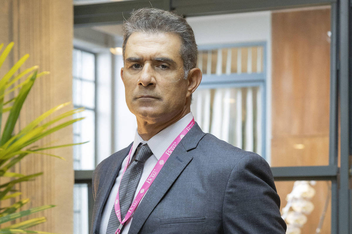 "É um homem que estudou para ganhar dinheiro e se dar bem", diz Marcos Pasquim sobre Ricardo. (Foto: Manoella Mello / Divulgação/Globo)