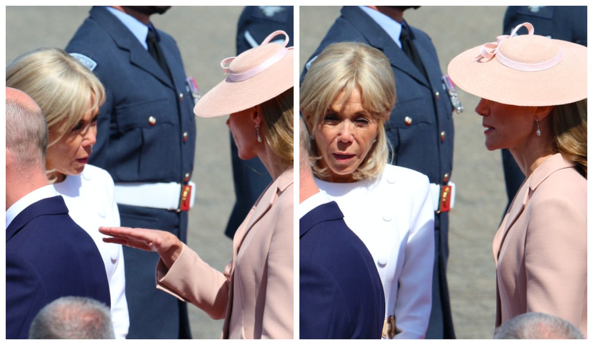 Leitura labial revela conversa entre Brigitte Macron e Kate Middleton