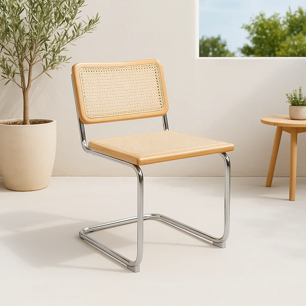 Silla Breuer Madera y Rattan - Madera