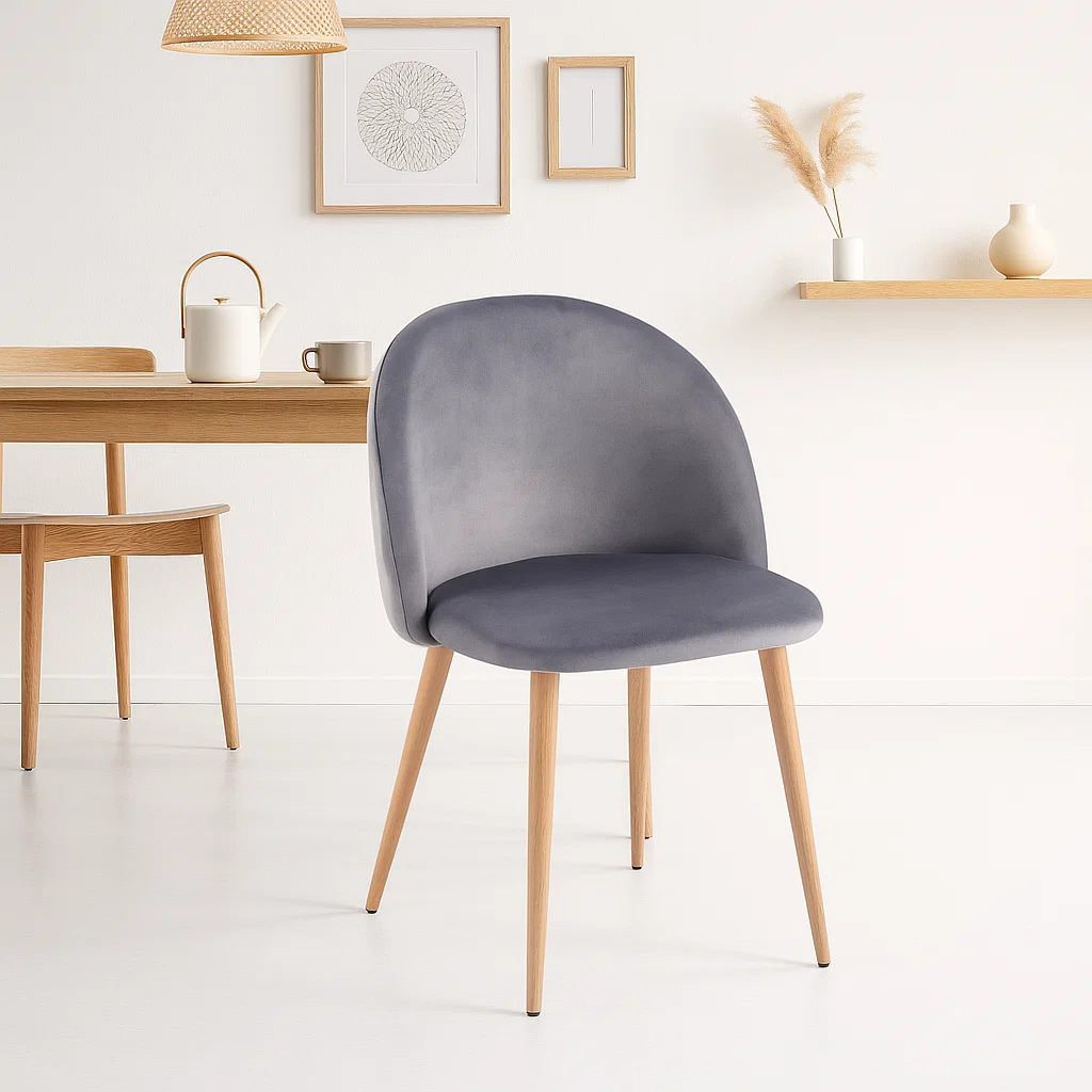 Silla Nordica Bread - Gris