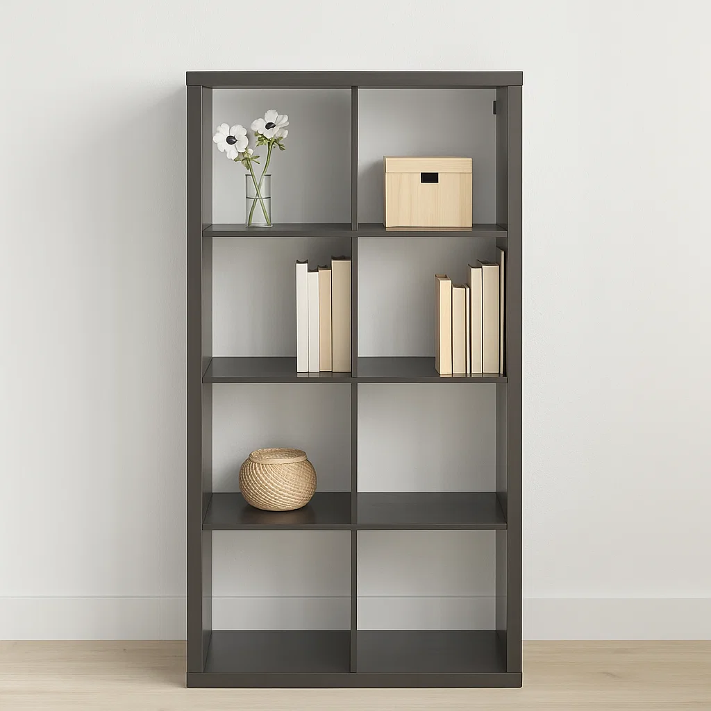 Estante Modular Zyno con 8 Compartimentos - Negro