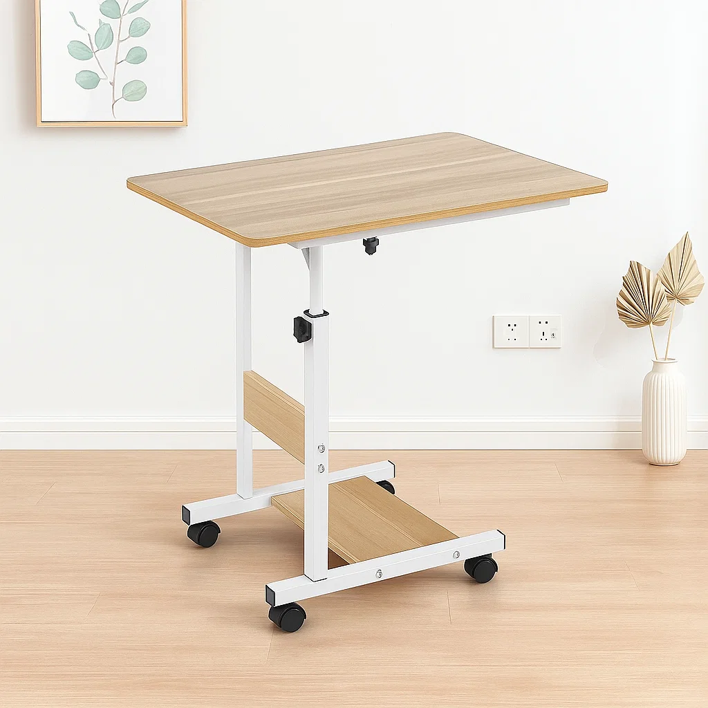 Mesa de computador ajustable roble