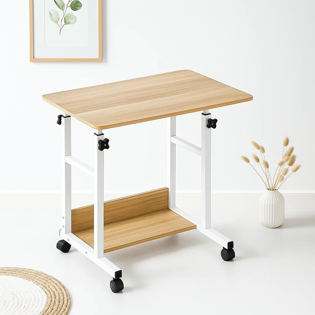 Mesa de computador ajustable roble 2.0