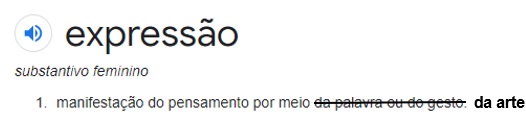 SIGNIFICADO DE EXPRESSÃO