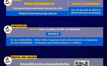 Leilão eletrônico PRF