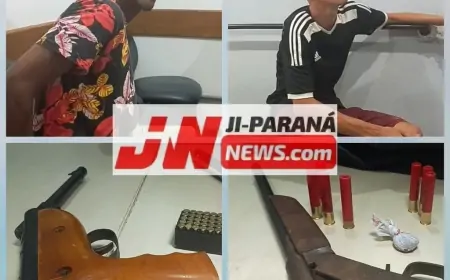 PATAMO prende dois jovens com armas de fogo após acompanhamento tático