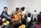 BADERNA | Portariados tumultuam sessão, agridem manifestantes da oposição e são retirados pela PM.