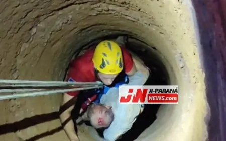 Idoso é resgatado de poço após ato inusitado no bairro Nossa Senhora de Fátima