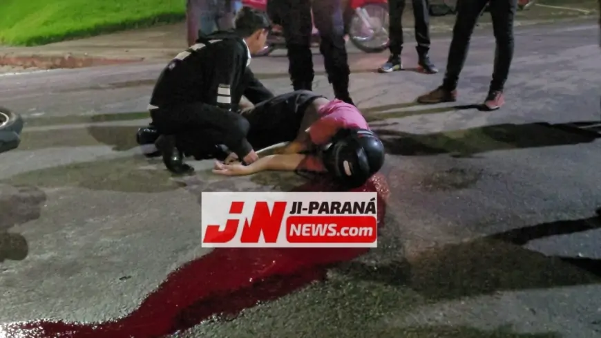 Grave acidente entre duas motos deixa uma vítima fatal em Ji-Paraná
