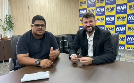 Deputado Nim Barroso recebe vereador de Colorado do Oeste