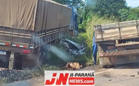 Grave acidente  deixa duas vítimas fatais entre Ji-Paraná e Ouro Preto