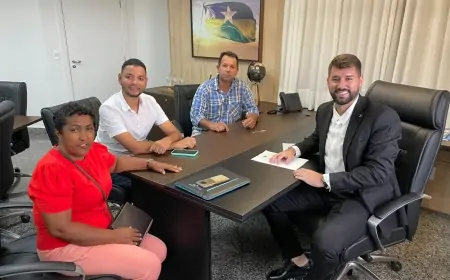 Deputado Nim Barroso recebe comitiva de vereadores