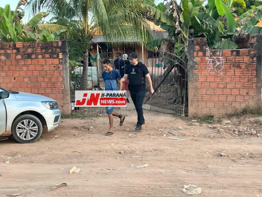 Polícia Civil  Prende Suspeito de Tentativa de Homicídio e Roubo em Operação Coordenada em Ji-Paraná