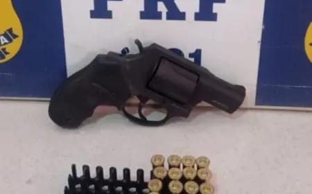 PRF apreende arma de fogo em Ji-Paraná/RO por transporte irregular