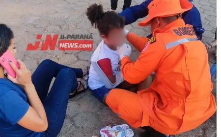 Acidente de trânsito no Bairro JK: Criança fica ferida em colisão