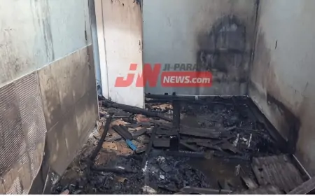 Incêndio devasta casa no bairro jardim presidencial durante a madrugada