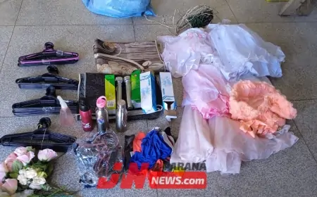 Polícia descobre objetos de procedência duvidosa em terreno baldio