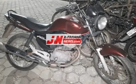 Motocicleta Furtada é Recuperada no Bairro Urupá