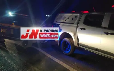 Indivíduo transtornado  furta viatura da PRF em Ji-Paraná, tenta contra a vida de policiais, mas é alvejado e contido