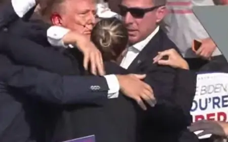 Donald Trump é atingido e quase morto enquanto discursava