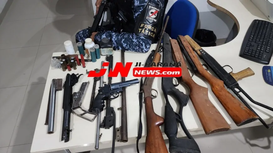 Força Tática em Presidente Médici Desmantela Esquema de Fabricação de Armas Artesanais do PCC