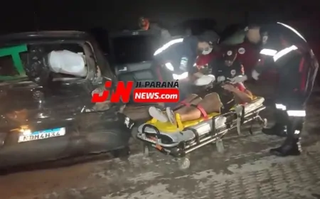 PM registra Colisão envolvendo dois carros no Anel Viário de Ji-Paraná