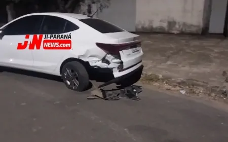 Polícia Militar Registra acidente envolvendo dois carros 