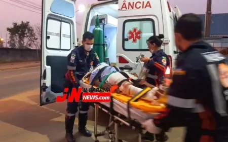 Grave acidente é registrado na Rua T-23 envolvendo Caminhão e ciclista