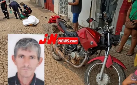 Motociclista Sofre Mal Súbito e Morre Após Colidir em Estabelecimento na Avenida Brasil