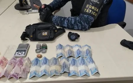 Força Tática resulta em prisão de suspeito de tráfico de drogas no bairro Primavera