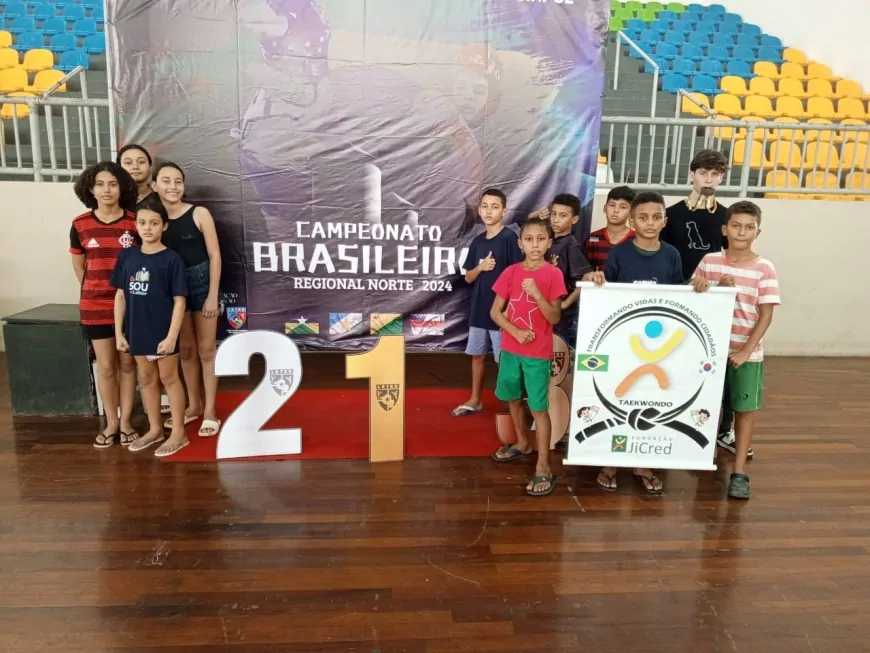 Atletas de Taekwondo da Fundação Jicred são destaque no Brasileiro Regional Norte