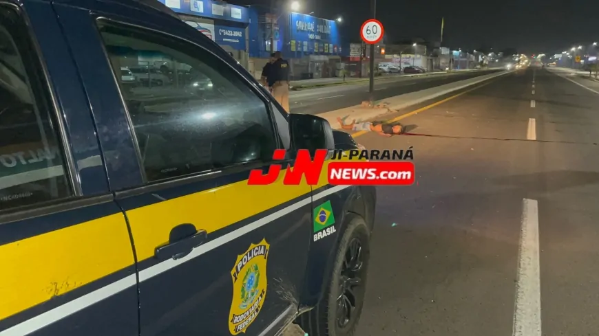 Acidente fatal em Ji-Paraná: Jovem perde a vida ao colidir com poste 