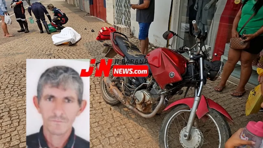 Motociclista Sofre Mal Súbito e Morre Após Colidir em Estabelecimento na Avenida Brasil