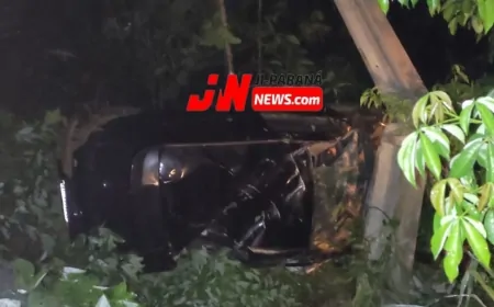 Motorista perde o controle da direção capota carro em Ji-Paraná