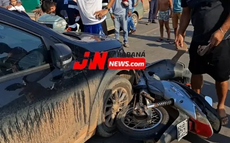 Polícia Militar Registra Grave Acidente entre Motociclista e Veículo na T-23
