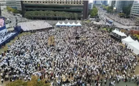 2 milhões de cristãos protestam contra ideologia de gênero e oram pela Coreia do Sul