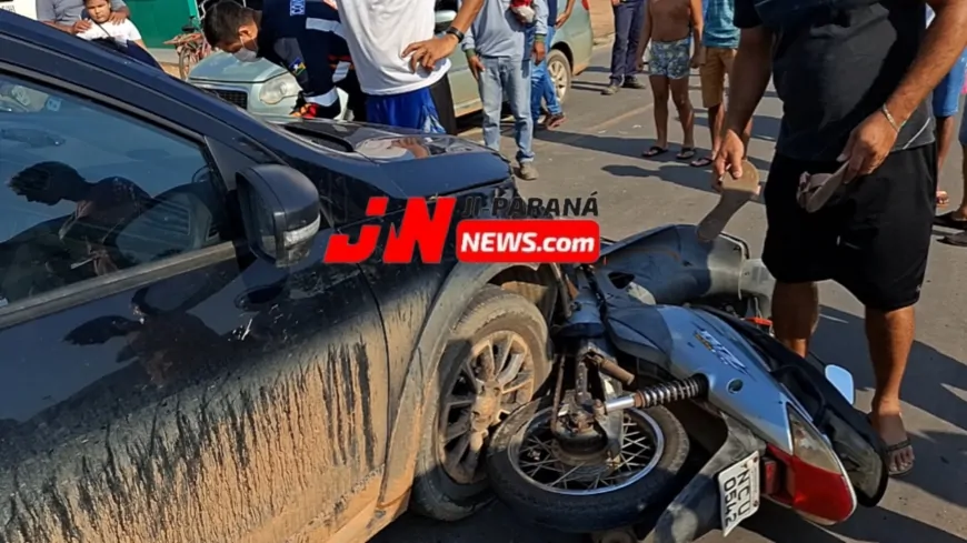 Polícia Militar Registra Grave Acidente entre Motociclista e Veículo na T-23