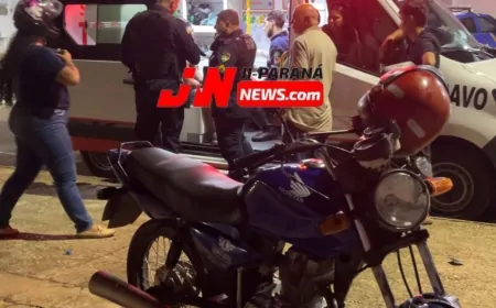 Acidente entre motos mobiliza Polícia Militar e SAMU em Ji-Paraná