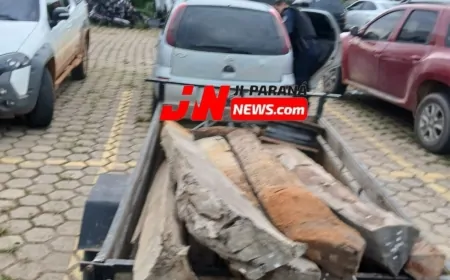 Polícia apreende arma durante flagrante de furto de palanques de cerca em terreno municipal