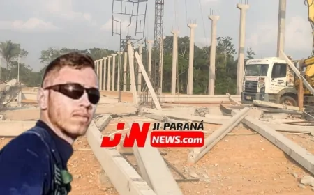 Desabamento de Estrutura de Concreto na BR-364 Mata Dois Trabalhadores em Ji-Paraná