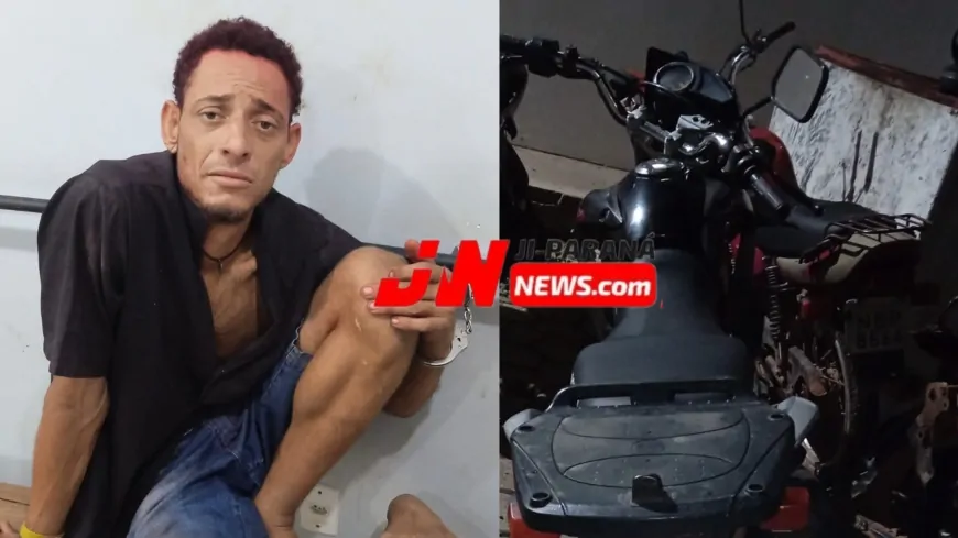 Suspeito é Preso Pela Polícia Militar Após Furtar Motocicleta e Tentar Fugir