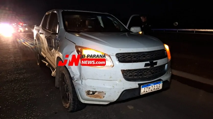 Colisão na BR-364 deixa Motocicleta ferido Em Ji-Paraná