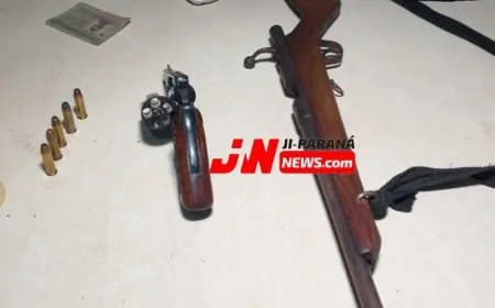 Suspeito de Roubo é Preso com Armas na RO-135 em Ji-Paraná