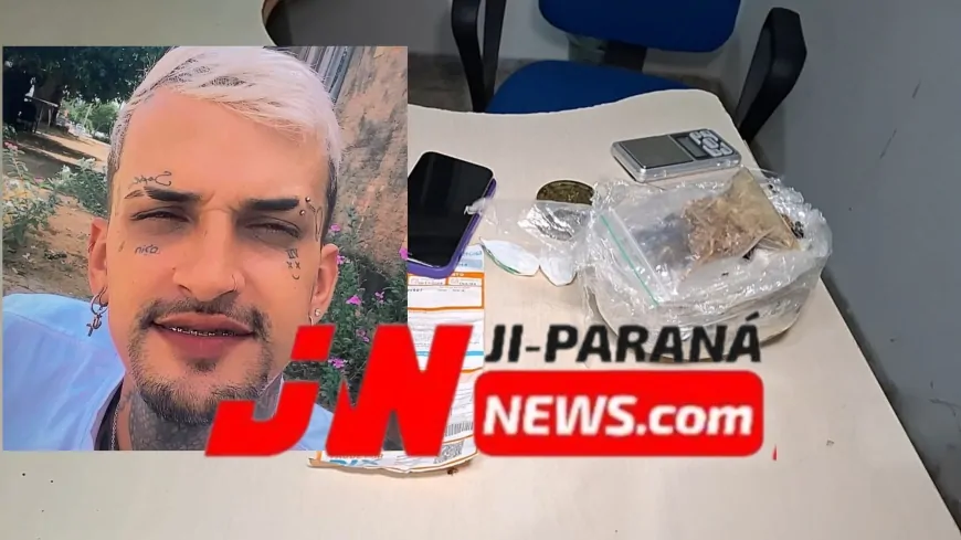 PM prende suspeito de tráfico e apreende grande quantidade de drogas em Ji-Paraná