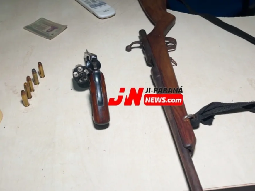 Suspeito de Roubo é Preso com Armas na RO-135 em Ji-Paraná