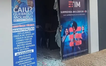 Arrombamento em loja na Avenida Brasil causa prejuízos