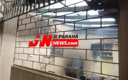 Incêndio em Residência no Bairro Aurélio Bernardi Mobiliza Corpo de Bombeiros e Polícia Militar