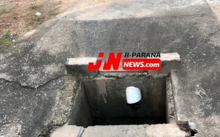 Homem é resgatado após cair em bueiro no segundo distrito