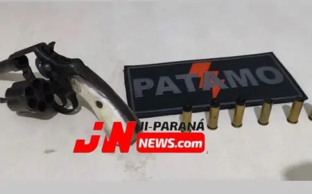 Homem é preso com revólver ilegal durante abordagem policial