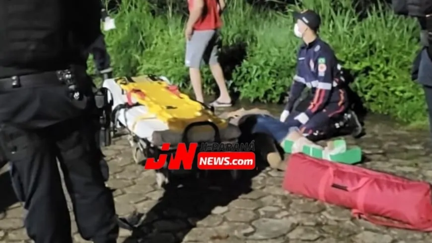 Motociclista Fica Ferida em Colisão Frontal com Caminhonete